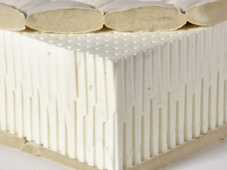 Cut-away - Organic Latex & Wool Beds