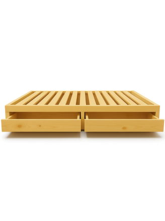 Box bed- 2 drawers- King